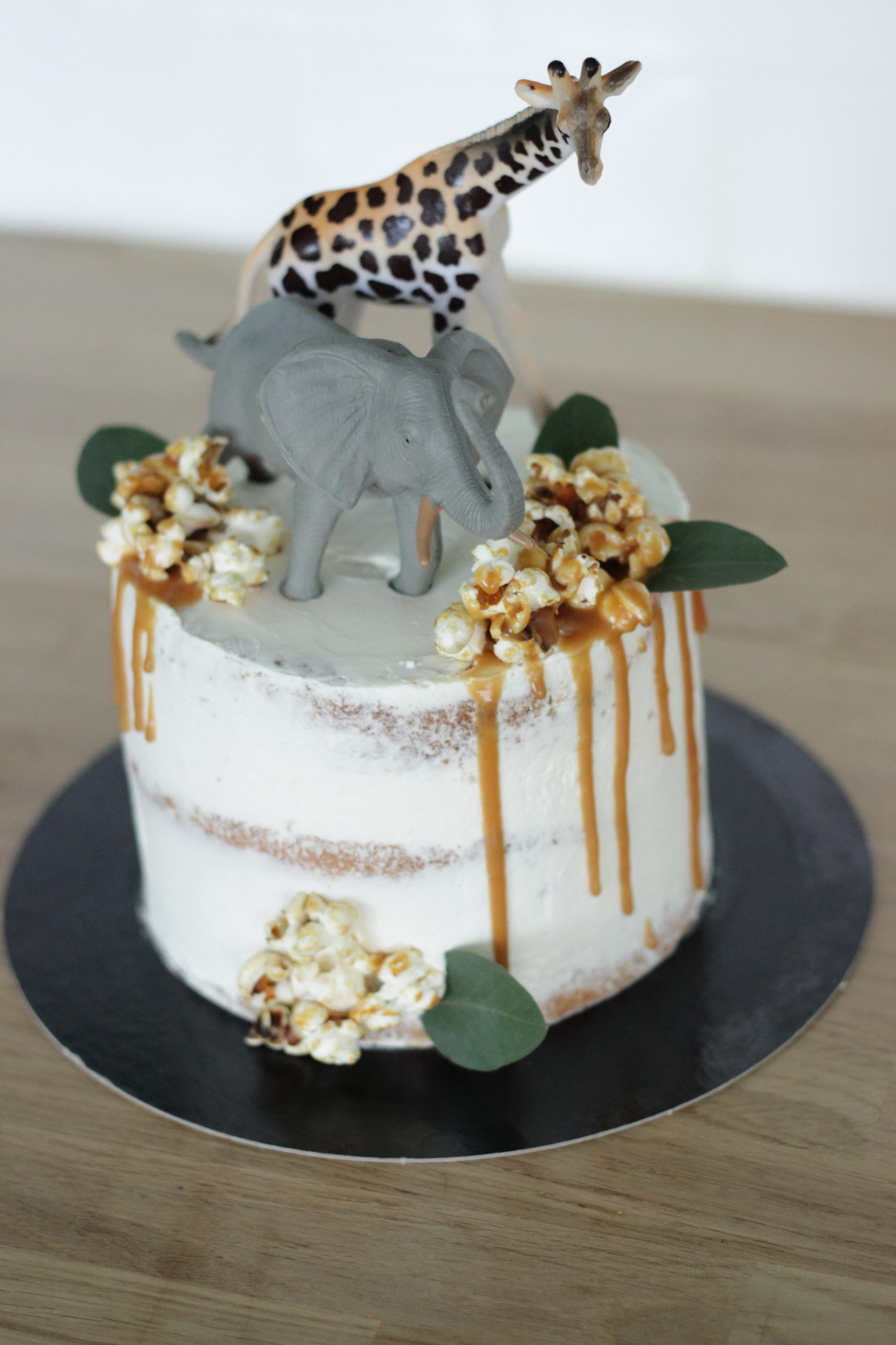 Naked cake thème jungle