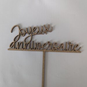 Cake topper bois Joyeux anniversaire